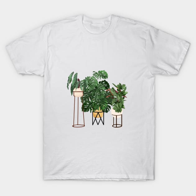 House Plants Illustration 28 T-Shirt by gusstvaraonica